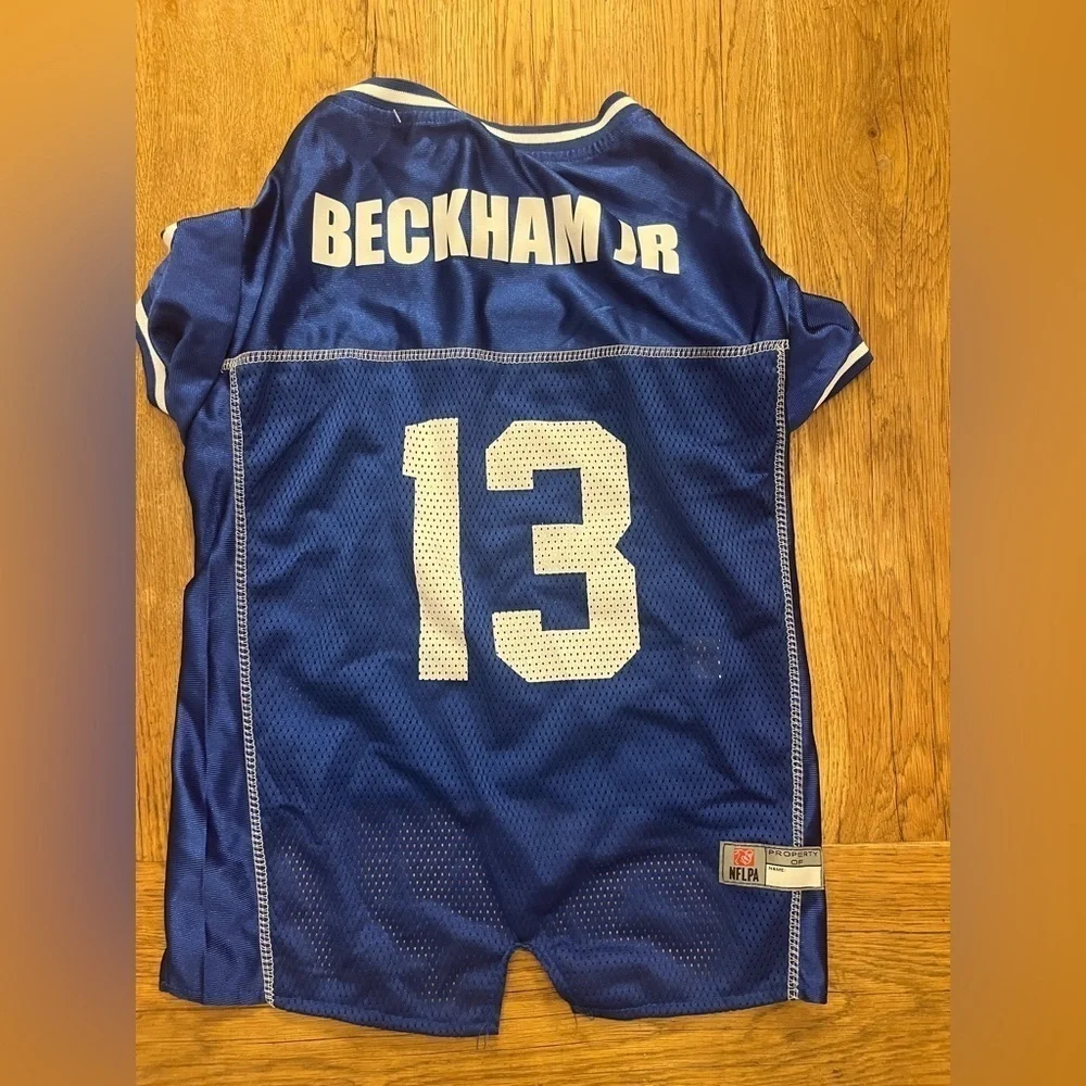 NFL NY Giants #13 Beckham Dog Jersey
